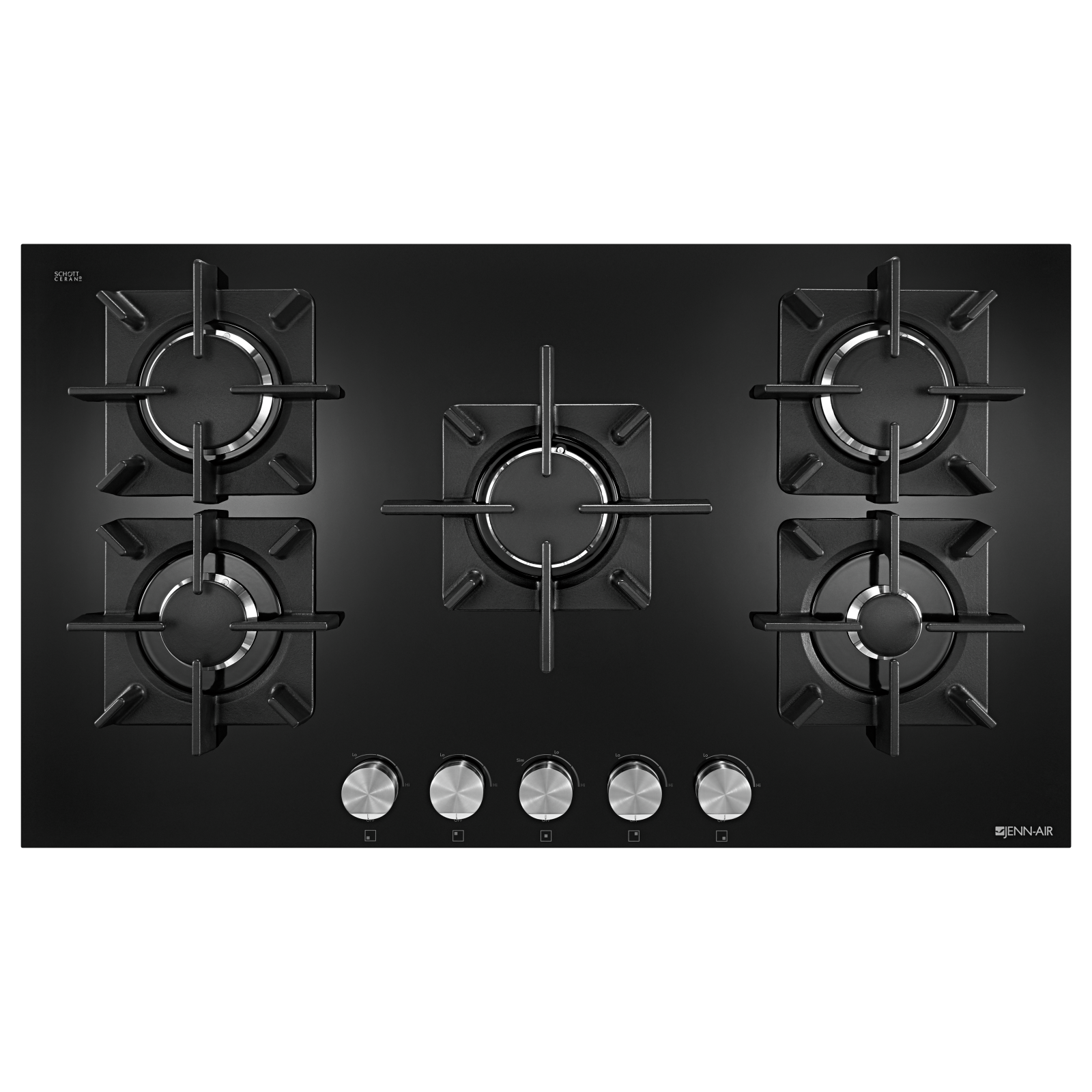 Jenn Air 36 Glass 5 Burner Gas Cooktop Jgc2536eb