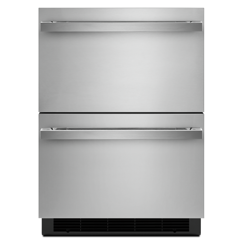 Noir 24 Double Drawer Refrigerator Freezer Jucfp242hm